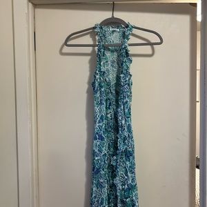 Poupette St Barth - Blue and white high-low Dress in Small. Never worn!